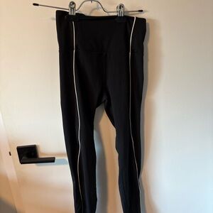 Ryderwear Black Leggings and top with White Accents